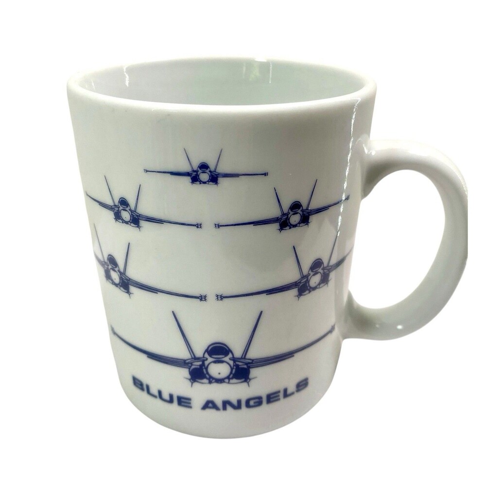 U.S. Navy Blue Angels Mug 12 Oz Cup    F/A- 18A Hornet 1990